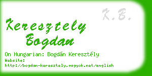 keresztely bogdan business card